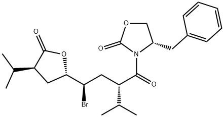 (S)-4-Benzyl-3-((S)2-((R) -2-BroMo-2((2S,4S)-4-isopropyl-5-
oxo-tetrahydro-furan-2-yl)-3-Methyl-butyryl)-oxaxolidin-2-one