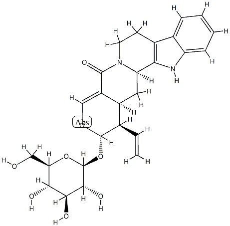 (1R)-1β-Ethenyl-2α-(β-D-glucopyranosyloxy)-1,2,7,8,13,13bα,14,14aα-octahydro-5H-indolo[2,3-a]pyrano[3,4-g]quinolizine-5-one