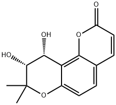 8,8-Dimethyl-9α,10α-dihydroxy-9,10-dihydro-2H,8H-benzo[1,2-b:3,4-b']dipyran-2-one