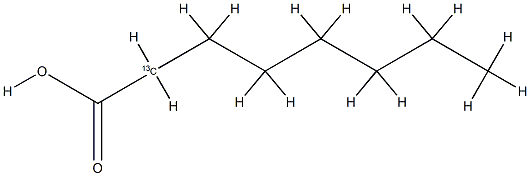 Caprylic acid-2-13C