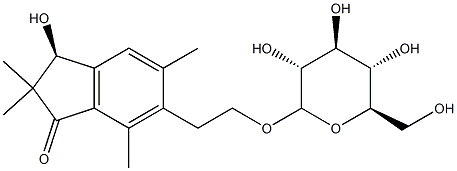 (S)-6-[2-(β-D-Glucopyranosyloxy)ethyl]-2,3-dihydro-3-hydroxy-2,2,5,7-tetramethyl-1H-inden-1-one