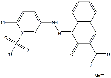 Manganese, 4-[(4-chloro-3-sulfophenyl)azo]-3-hydroxy-2-naphthalenecarboxylic acid complex