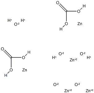 tetrahydrogen bis[carbonato(2-)]pentaoxopentazincate(4-)