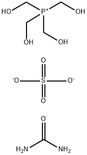 Tetrakis(hydroxymethyl)phosphonium sulfate urea polymer