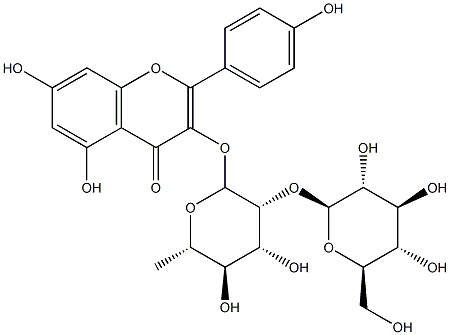 kaempferol-3-O-glucosyl(1-2)rhamnoside