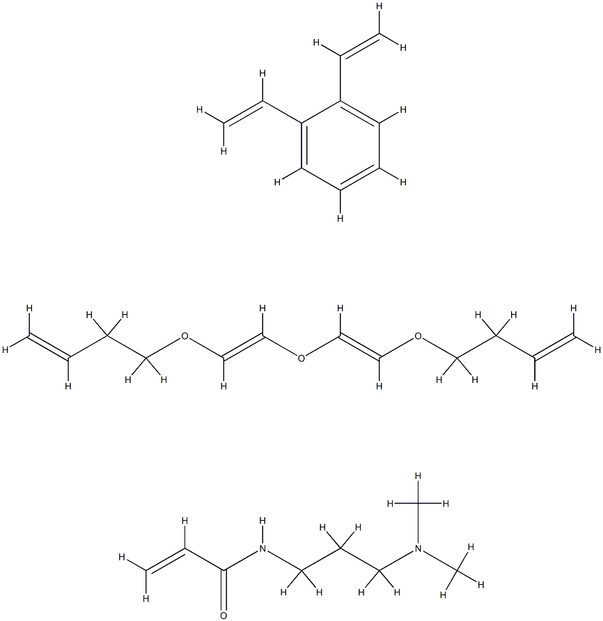 4-[(E)-2-[(E)-2-but-3-enoxyethenoxy]ethenoxy]but-1-ene: 1,2-diethenylb enzene: N-(3-dimethylaminopropyl)prop-2-enamide