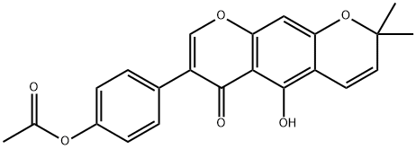 2H,6H-Benzo[1,2-b:5,4-b′]dipyran-6-one, 7-[4-(acetyloxy)phenyl]-5-hydroxy-2,2-dimethyl-