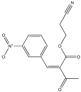 2-cyanoethyl (2Z)-2-[(3-nitrophenyl)methylidene]-3-oxobutanoate