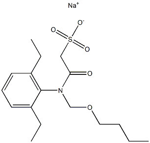 2-[(2,6-Diethylphenyl)(butoxymethyl)amino]-2-oxo-ethanesulfonic  acid  sodium  salt