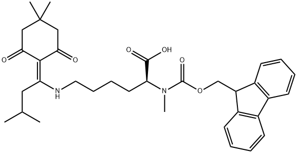 (2S)-6-{[1-(4,4-dimethyl-2,6-dioxocyclohexylidene)-3-methylbutyl]amino}-2-({[(9H-fluoren-9-yl)methoxy]carbonyl}(methyl)amino)hexanoic acid