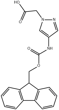 2-[4-({[(9H-fluoren-9-yl)methoxy]carbonyl}amino)-1H-pyrazol-1-yl]acetic acid