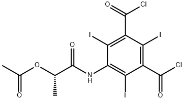 (S)-5-[2-(acetyloxy)propanamido]-2,4,6-triiodo-1,3-di(chloroformyl)benzene