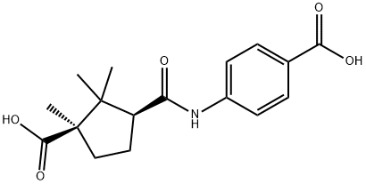 4-((1S,3R)-3-carboxy-2,2,3-trimethylcyclopentane-1-carboxamido)benzoic acid