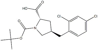 trans-N-Boc-4-(2,4-dichlorobenzyl)-L-proline, 95%