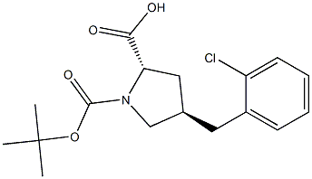 trans-N-Boc-4-(2-chlorobenzyl)-L-proline, 95%