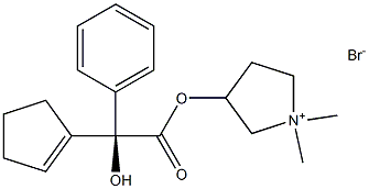 3-((S)-2-(cyclopent-1-en-1-yl)-2-hydroxy-2-phenylacetoxy)-1,1-dimethylpyrrolidin-1-ium bromide