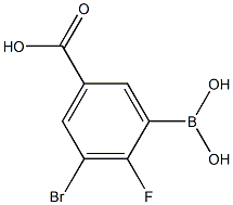 3-Bromo-5-Carboxy-2-fluorophenylboronic acid