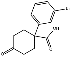 1-(3-BROMOPHENYL)-4-OXOCYCLOHEXANECARBOXYLIC ACID