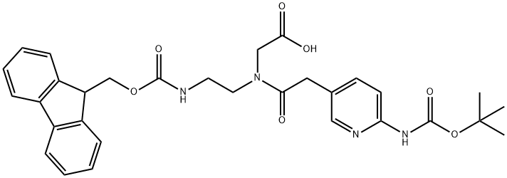2-(N-(2-(Fmoc)ethyl)-2-(6-(tert-butoxycarbonylamino)pyridin-3-yl)acetamido)acetic acid