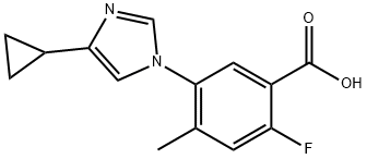 5-(4-cyclopropyl-1H-imidazol-1-yl)-2-fluoro-4-methylbenzoic acid