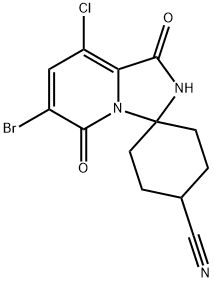 6'-Bromo-8'-chloro-1',5'-dioxo-1',5'-dihydro-2'H-spiro[cyclohexane-1,3'-imidazo[1,5-a]pyridine]-4-carbonitrile