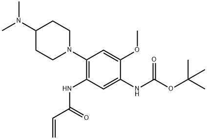 tert-butyl N-(4-(4-(dimethylamino)piperidine-1-yl)-2-methoxy-5-(prop-2-enamido)phenyl)carbamate