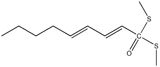 1,1-Dimethylthio-2,4-nonadienal