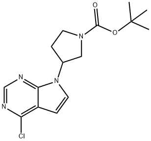 tert-Butyl 3-(4-chloro-7H-pyrrolo[2,3-d]pyrimidin-7-yl)pyrrolidine-1-carboxylate