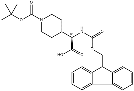 (2R)-2-(9H-fluoren-9-ylmethoxycarbonylamino)-2-[1-[(2-methylpropan-2-yl)oxycarbonyl]piperidin-4-yl]acetic acid