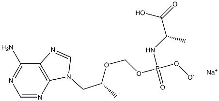 sodium (((((R)-1-(6-amino-9H-purin-9-yl)propan-2-yl)oxy) methyl)oxidophosphoryl)-L-alaninate