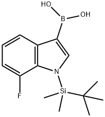 Boronic acid, [1-[(1,1-dimethylethyl)dimethylsilyl]-7-fluoro-1H-indol-3-yl]- (9CI)