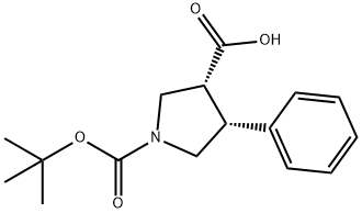(3R,4R)-1-[(2-methylpropan-2-yl)oxycarbonyl]-4-phenylpyrrolidine-3-carboxylic acid