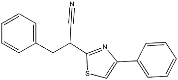 3-phenyl-2-(4-phenylthiazol-2-yl)propanenitrile