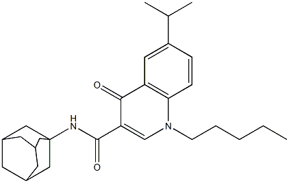 N-(Adamant-1-yl)-6-isopropyl-4-oxo-1-pentyl-1,4-dihydroquinoline-3-carboxamide