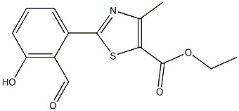 ethyl 2-(2-formyl-3-hydroxyphenyl)-4-methylthiazole-5- carboxylate