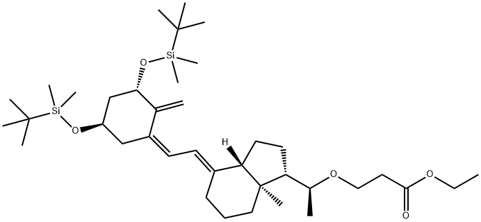 Propanoic acid, 3-[(1S)-1-[(1S,3aS,4E,7aS)-4-[(2Z)-[(3S,5R)-3,5-bis[[(1,1-diMethylethyl)diMethylsilyl]oxy]-2-Methylenecyclohexylidene]ethylidene]octahydro-7a-Methyl-1H-inden-1-yl]ethoxy]-, ethyl este