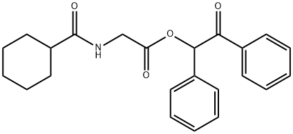 Glycine, N-(cyclohexylcarbonyl)-, 2-oxo-1,2-diphenylethyl ester