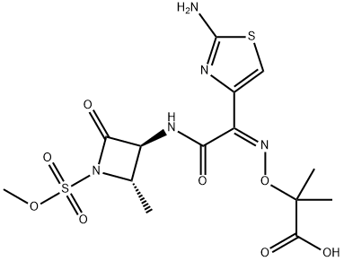 (Z)-2-[[[(2-Amino-4-thiazolyl)[[(2S,3S)-2-methyl-4-oxo-1-sulfo-3-azetidinyl] carbamoyl]methylene]amino]oxy]-2-methylpropionic acid methyl ester