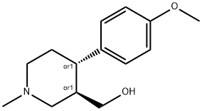 3R,4S-4-(4-methoxyphenyl)-1-methylpiperi
dinyl] methanol