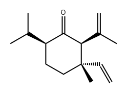 (2S)-3α-Vinyl-3-methyl-2β-(1-methylvinyl)-6β-isopropylcyclohexanone