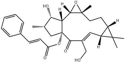 1a,1b,2,3,4,5,7a,8,8a,9,10,10a-Dodecahydro-2-hydroxy-6-(hydroxymethyl) -3,8,8,10a-tetramethyl-5-oxo-4aH-cyclopenta(3,4)cyclopropa(8,9)cycloun dec(1,2-b)oxiren-4a-yl ester
