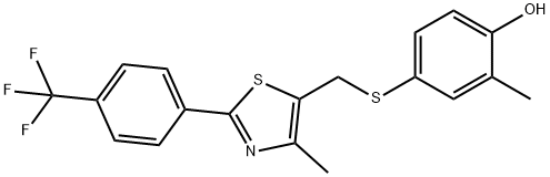 2-methyl-4-(((4-methyl-2-(4-(trifluoromethyl)phenyl)thiazol-5-yl)methyl)thio)phenol