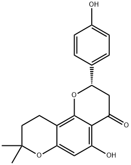 4H,8H-Benzo[1,2-b:3,4-b′]dipyran-4-one, 2,3,9,10-tetrahydro-5-hydroxy-2-(4-hydroxyphenyl)-8,8-dimethyl-, (S)-