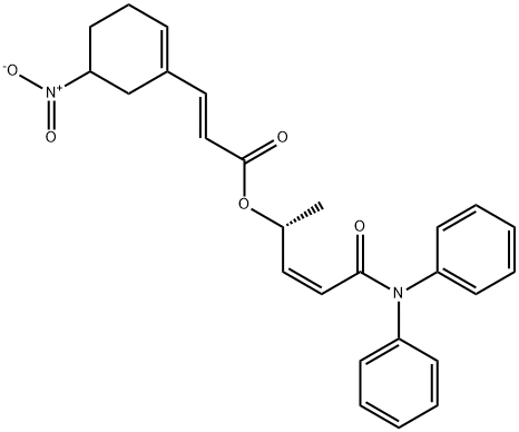(2E)-(R)-5-(diphenylamino)-5-oxopent-3-en-2-y13-(5-nitrocyclohex-1-en-1-y1)acylate