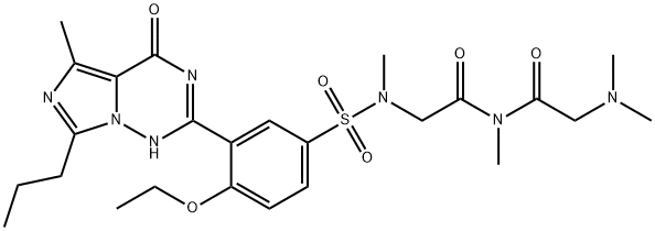 N-(2-(dimethylamino)-2-oxoethyl)-2-(4-ethoxy-N-methyl-3-(5-methyl-4-oxo-7-propyl-3,4-dihydroimidazo[5,1-f][1,2,4]triazin-2-yl)phenylsulfonamido)-N-methylacetamide