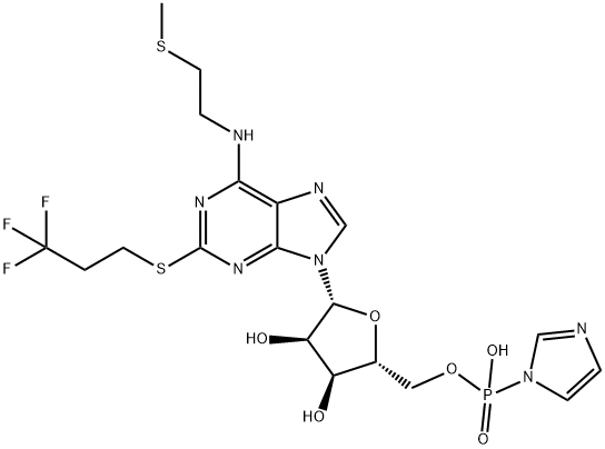 N-[2-(methylthio)ethyl]-2-[(3,3,3-trifluoropropyl)thio]-Adenosine 5''-(hydrogen P-1H-imidazol-1-ylphosphonate)