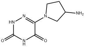 1,2,4-Triazine-3,5(2H,4H)-dione, 6-(3-amino-1-pyrrolidinyl)-