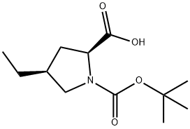 1,2-Pyrrolidinedicarboxylic acid, 4-ethyl-, 1-(1,1-dimethylethyl) ester, (2S,4S)-