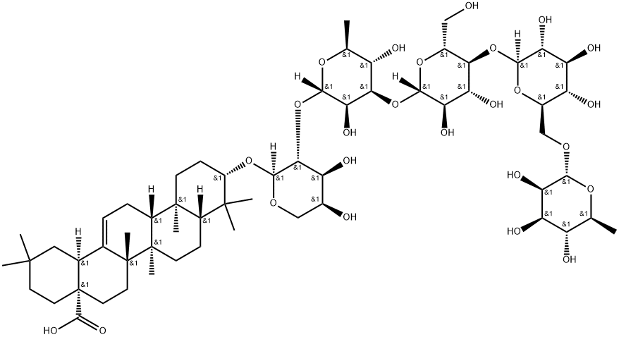 Oleanolic acid - 3-O-α-L-rhamnosyl(1→6)β-D- Galactosyl( 1→3)-β-D-glucosyl( 1→3)-α-L-rhamnosyl(1→2)-α-L-arabinoside