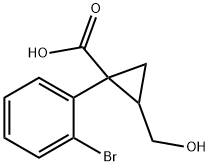 Cyclopropanecarboxylic acid, 1-(2-bromophenyl)-2-(hydroxymethyl)-